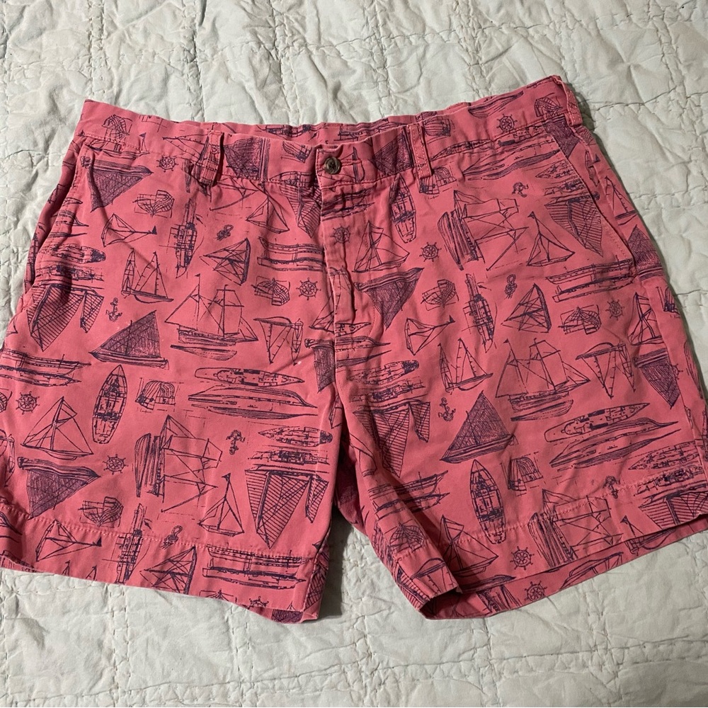 POLO RALPH LAUREN
NAVAL TAILORS BOAT PRINT
MEN'S SHORTS SIZE 38
NAUTICAL